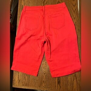 Diane Gilman Vibrant Coral-Red Women’s Shorts